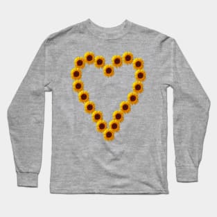 Sunflower Heart Long Sleeve T-Shirt